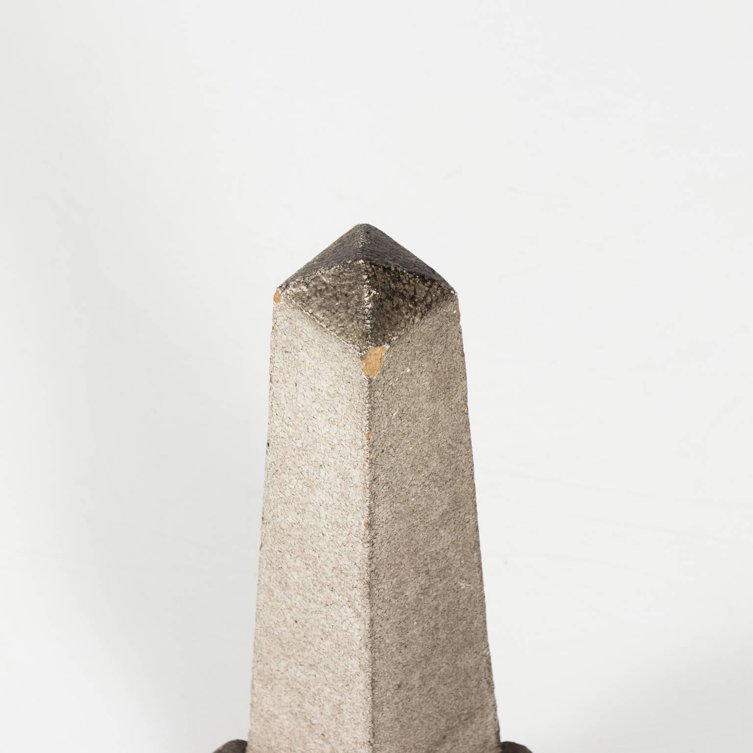 20th Century Pair of Stone Obelisks For Sale