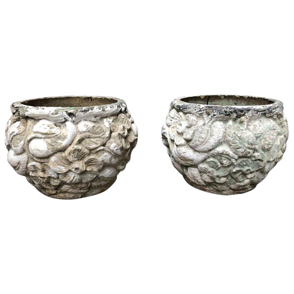 Pair of Stone Planters, 19th Century