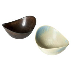 Pair of Stoneware Bowls by Gunnar Nylund, Rörstrand, 1950s