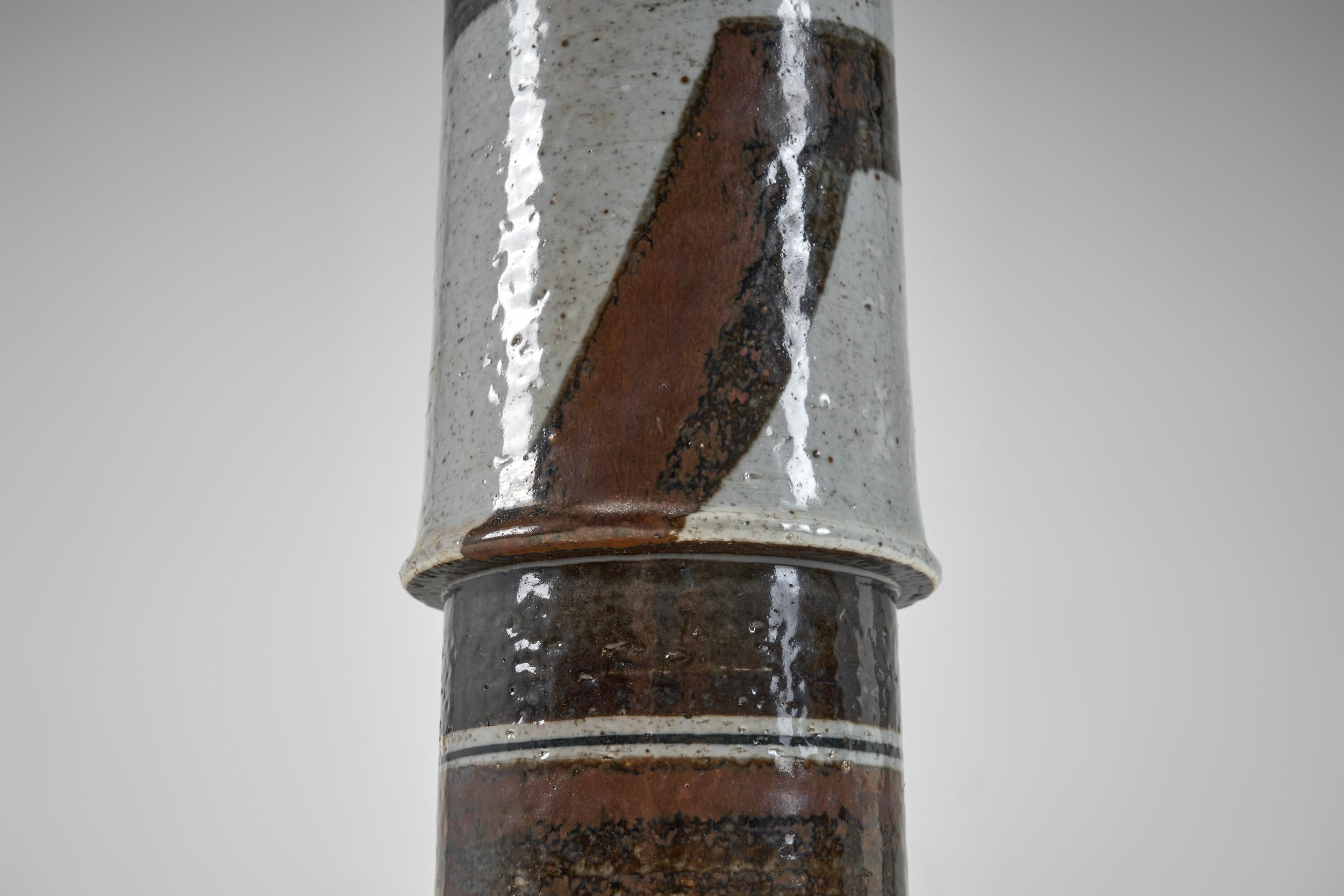 Paar Stehlampen aus Steinzeug von Inger Persson für Rörstrand, Schweden 1960er Jahre im Angebot 10