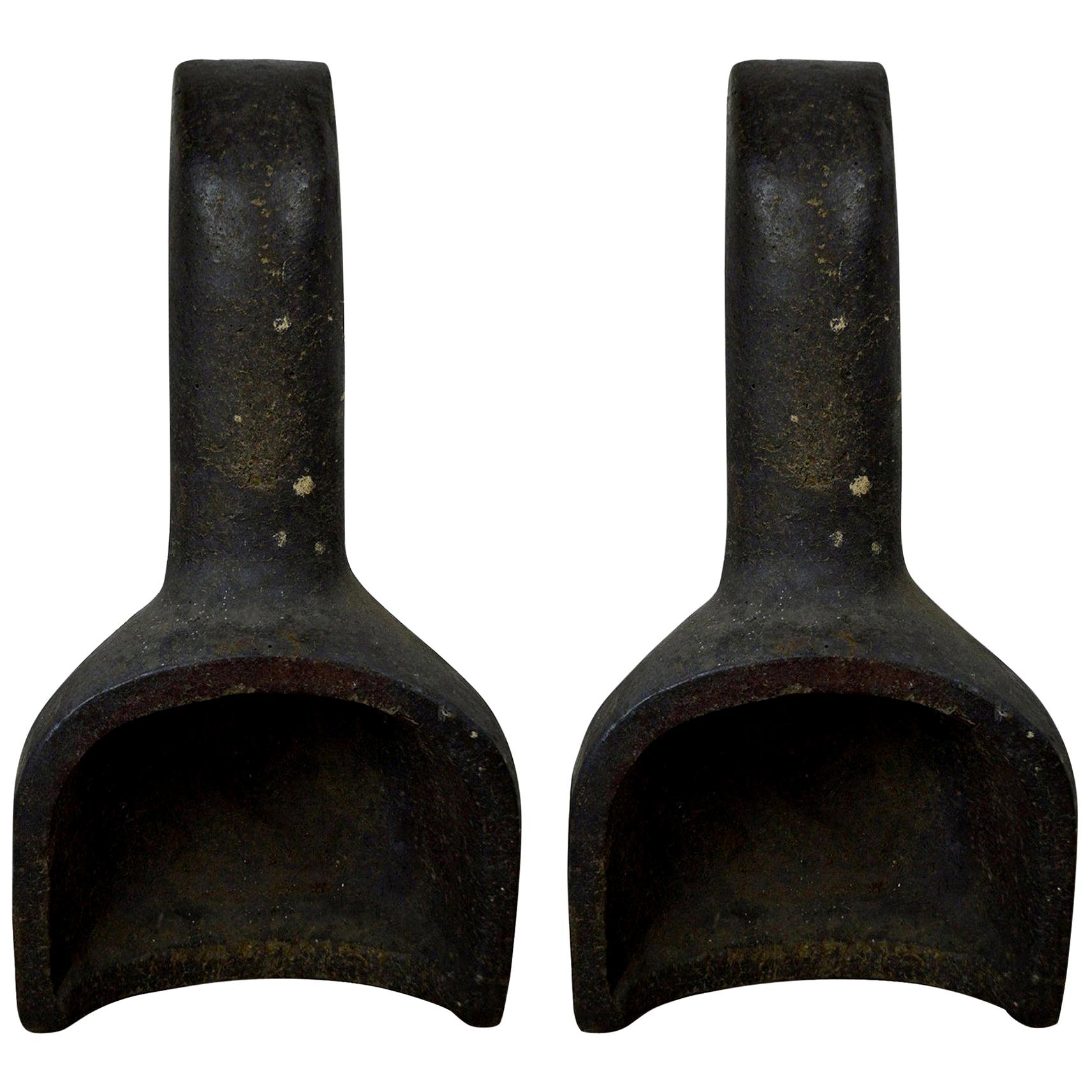 Pair of Stoneware Found Objects, English, circa 1900