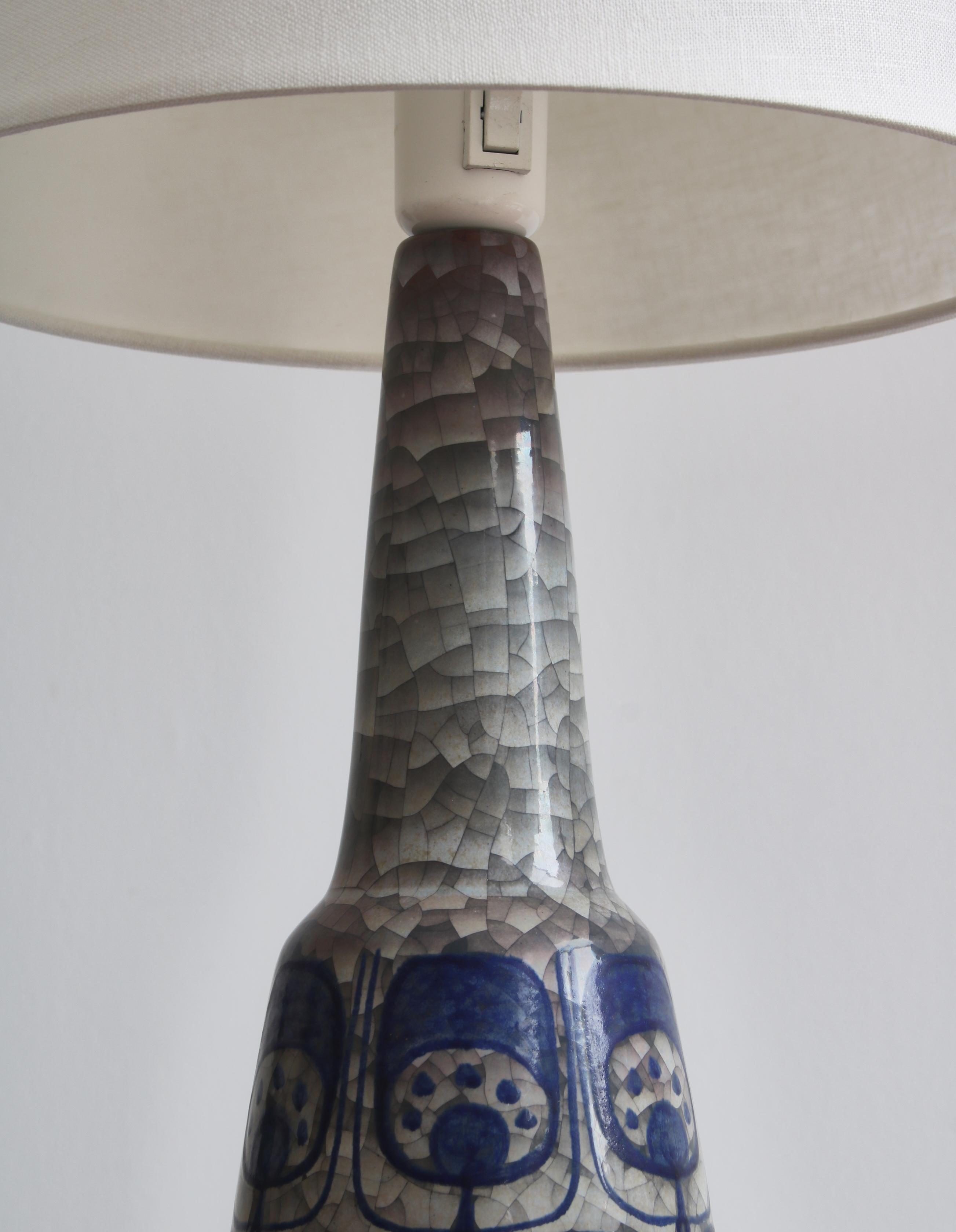 Mid-20th Century Pair of Stoneware Table Lamps by Michael Andersen & Sons, Denmark in the 1960s For Sale