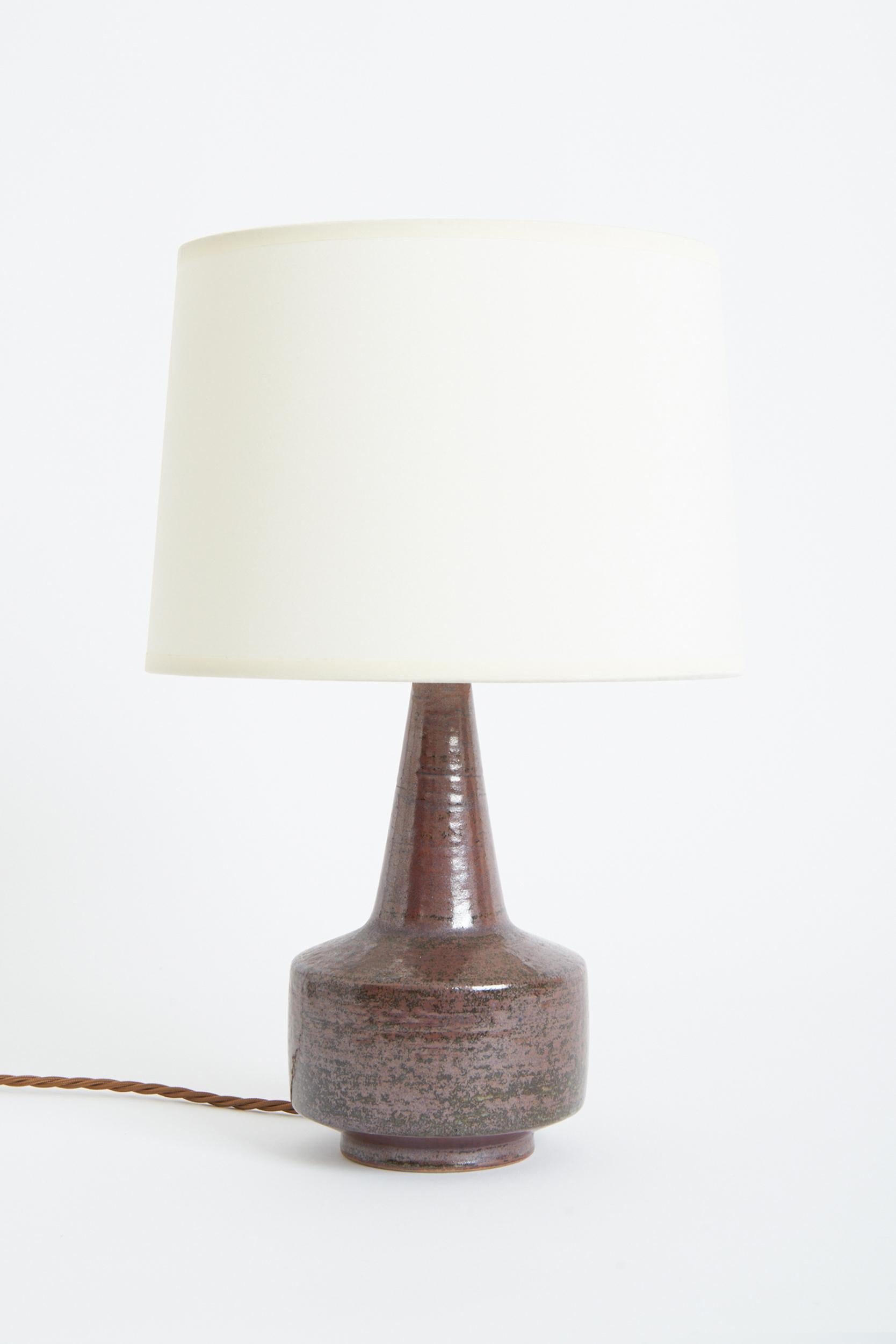 Mid-Century Modern Pair of Stoneware Table Lamps by Per Linnemann-Schmidt