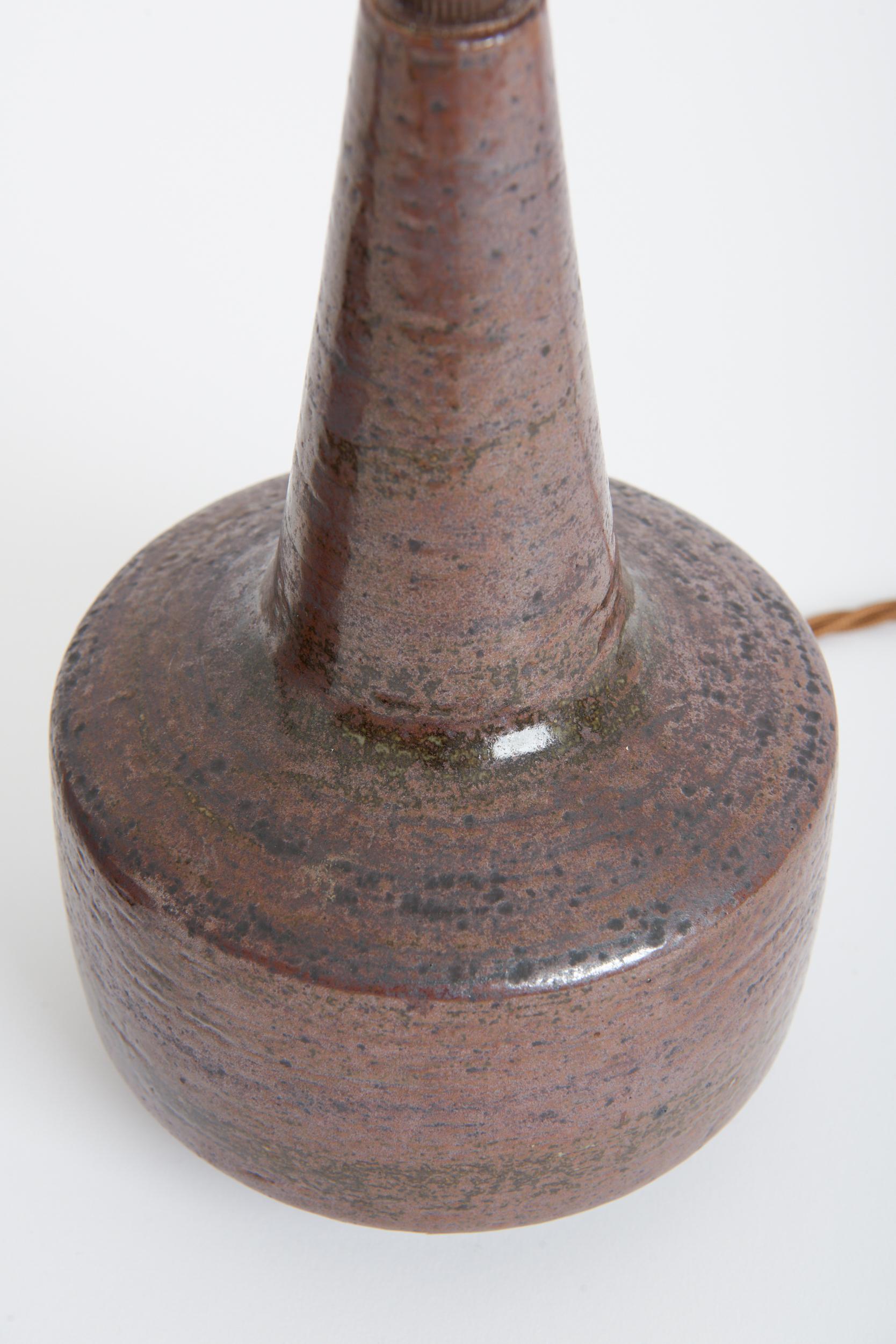 Ceramic Pair of Stoneware Table Lamps by Per Linnemann-Schmidt