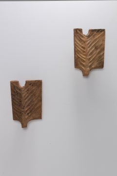 Paire d'appliques en grès de Georges Jouve