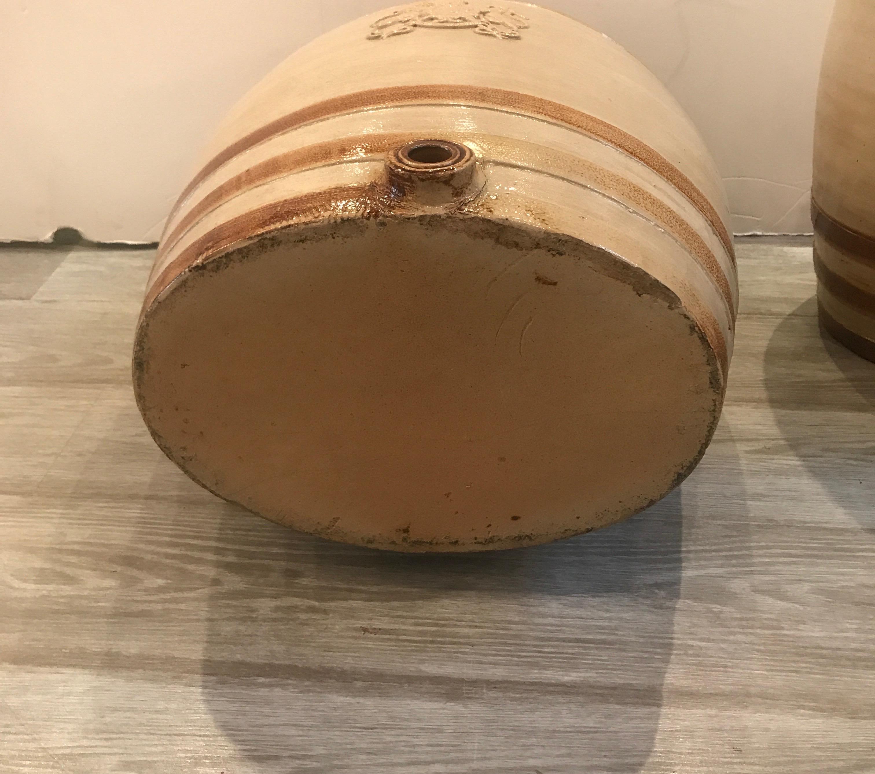 Pair of Stoneware Wine Kegs, circa 1850 3