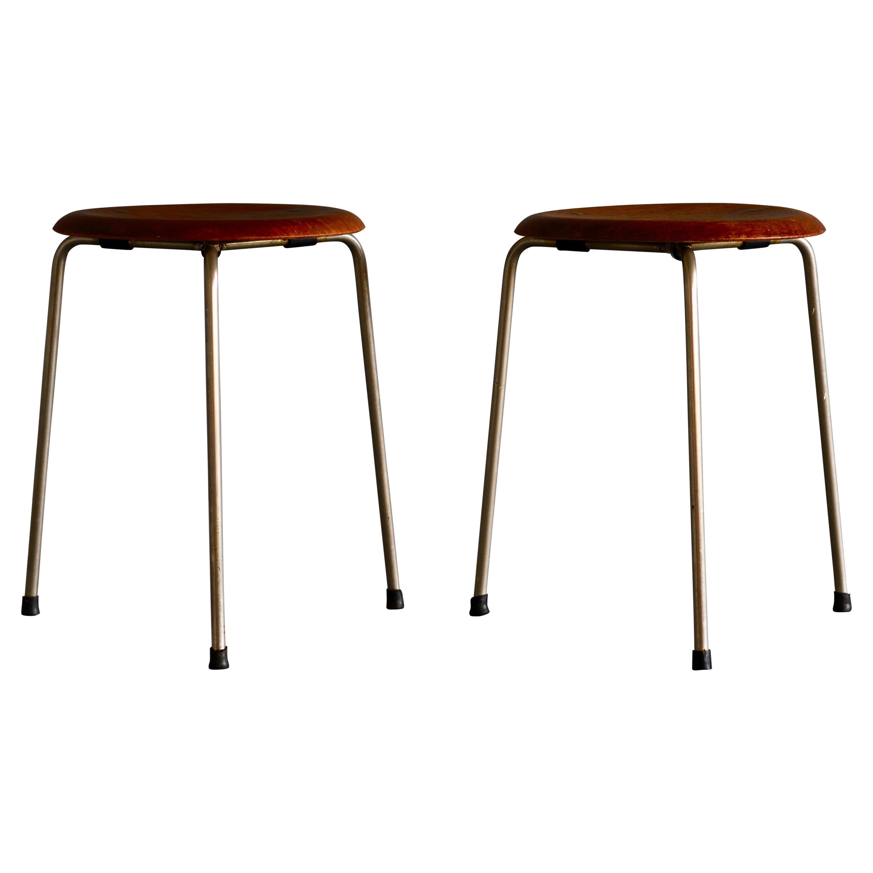 Pair of Stools by Arne Jacobsen for Fritz Hansen For Sale