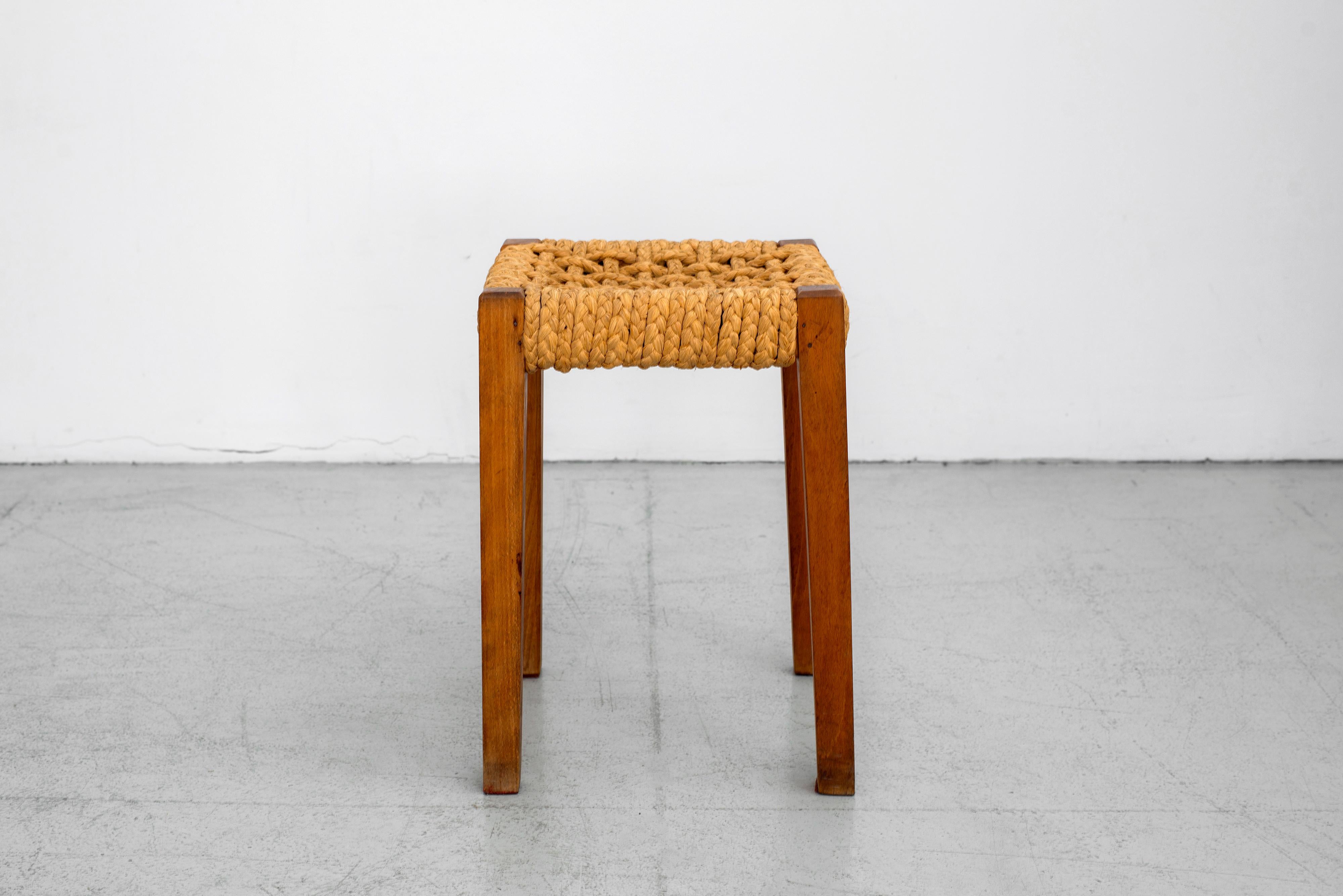 Rope Pair of Stools by Audoux Minet