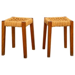 Pair of Stools by Audoux Minet