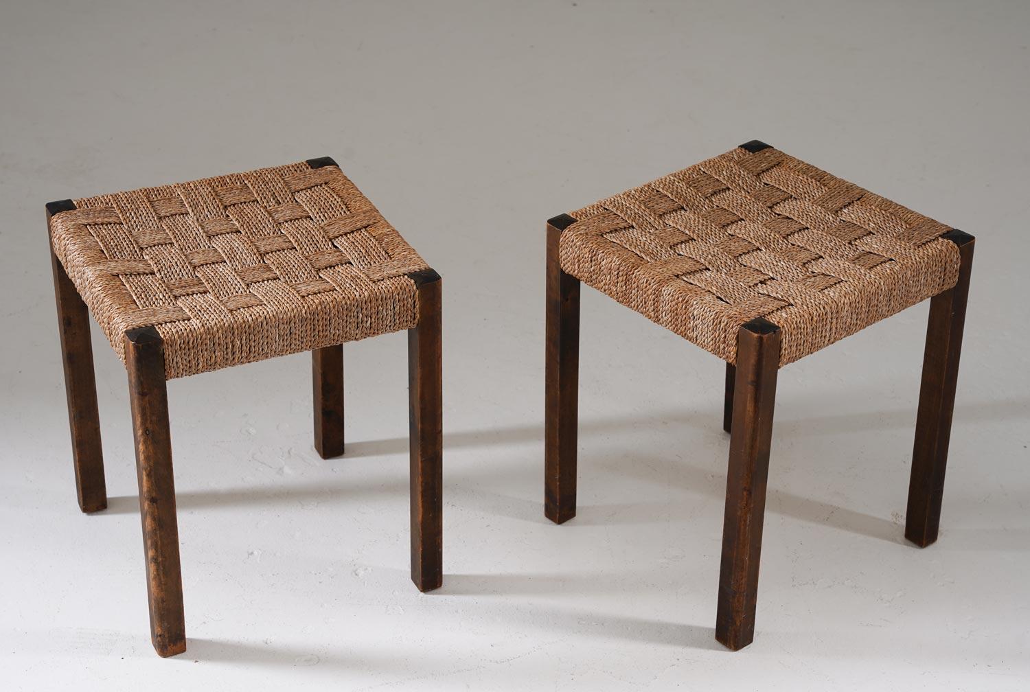 Swedish Pair of Stools by Axel Larsson for Bodafors, Sweden For Sale