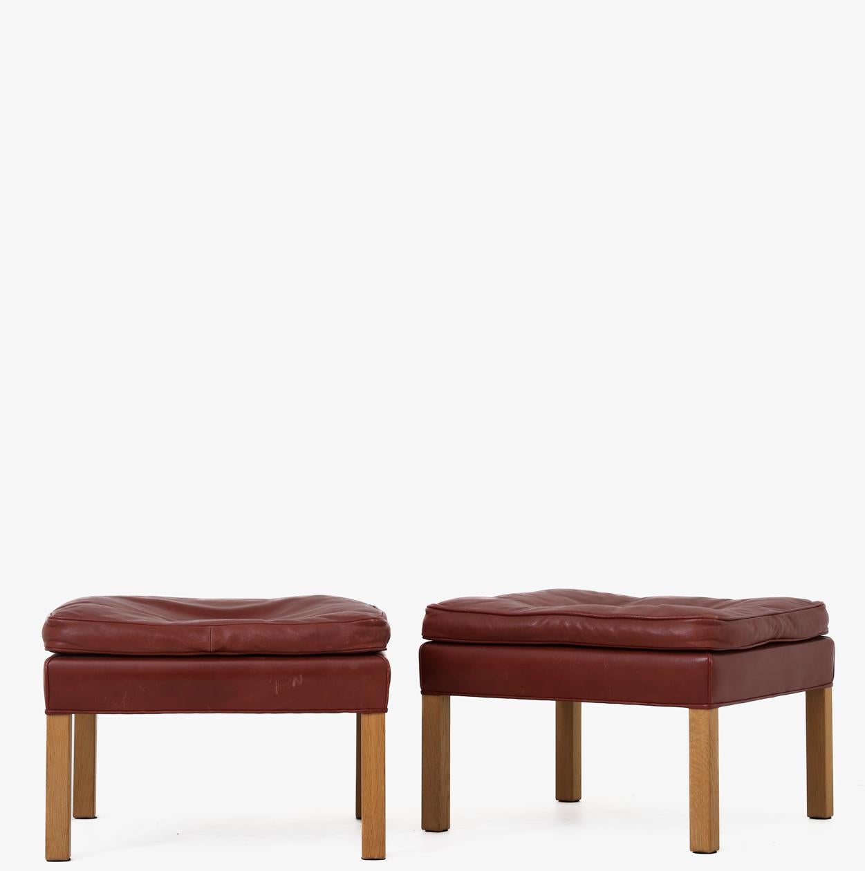 Pair of Stools by Børge Mogensen For Sale at 1stDibs