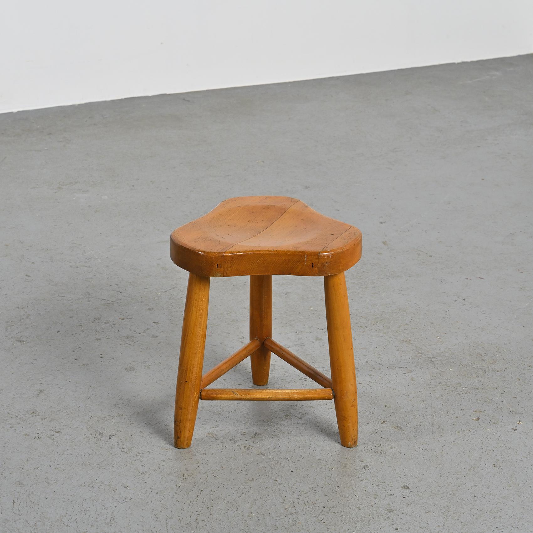 Pair of Stools by Christian Durupt, circa 1955 For Sale 1