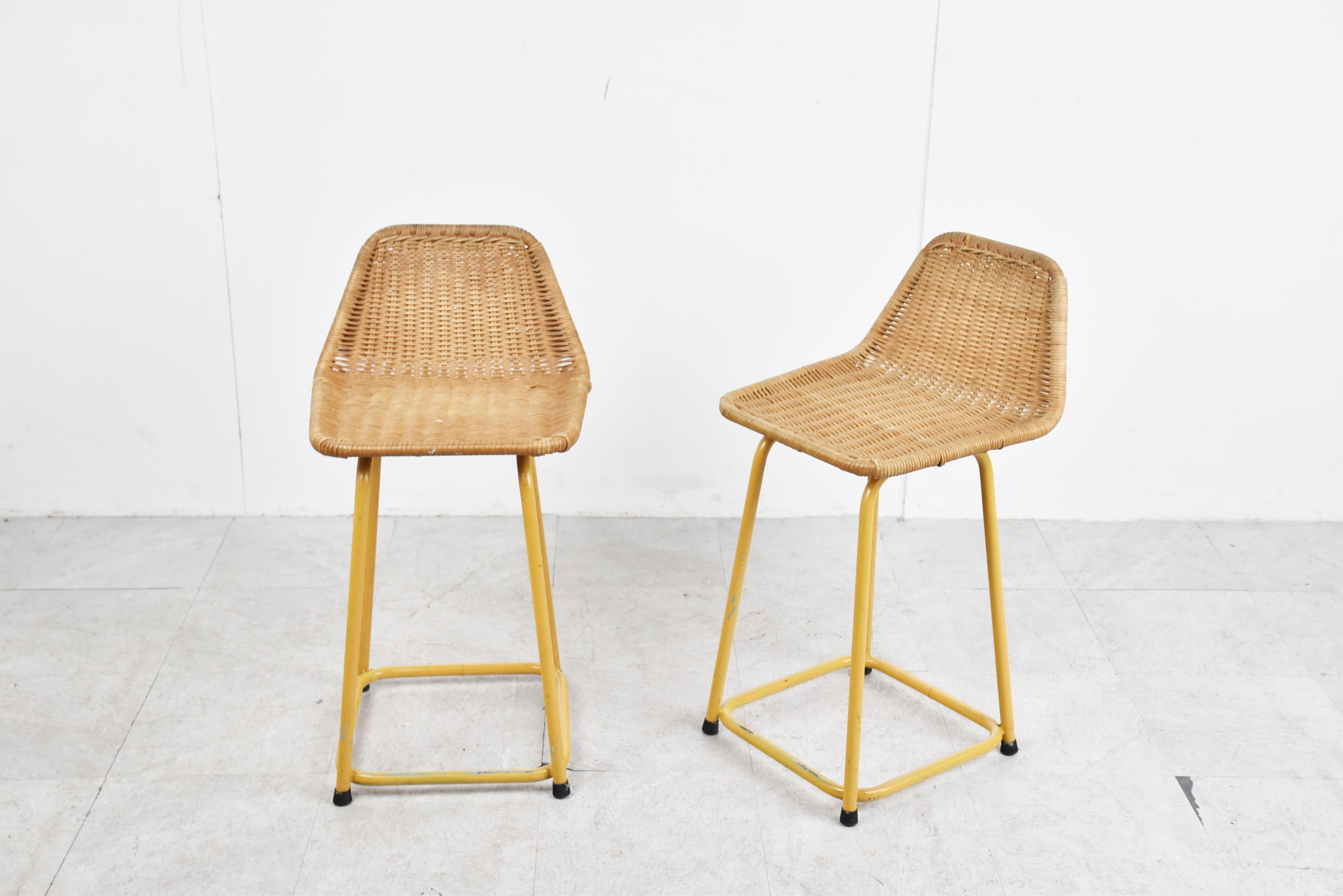 Pair of Stools by Dirk Val Sliedrecht, 1960s In Good Condition In HEVERLEE, BE