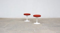 Paar Hocker von Eero Saarinen für Knoll, 1970er Jahre