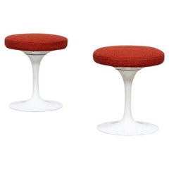 Paar Hocker von Eero Saarinen für Knoll, 1970er Jahre