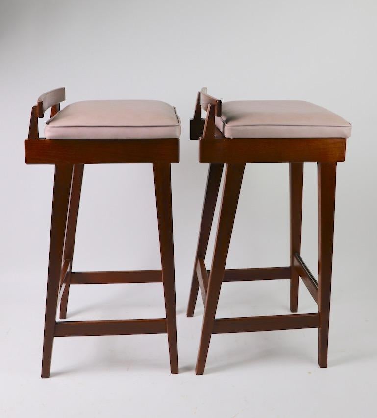 Danish Pair of Stools by Erik Buch for Dyrlund