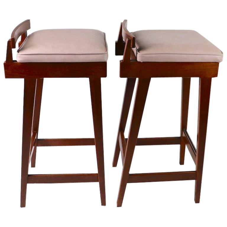 Pair of Stools by Erik Buch for Dyrlund