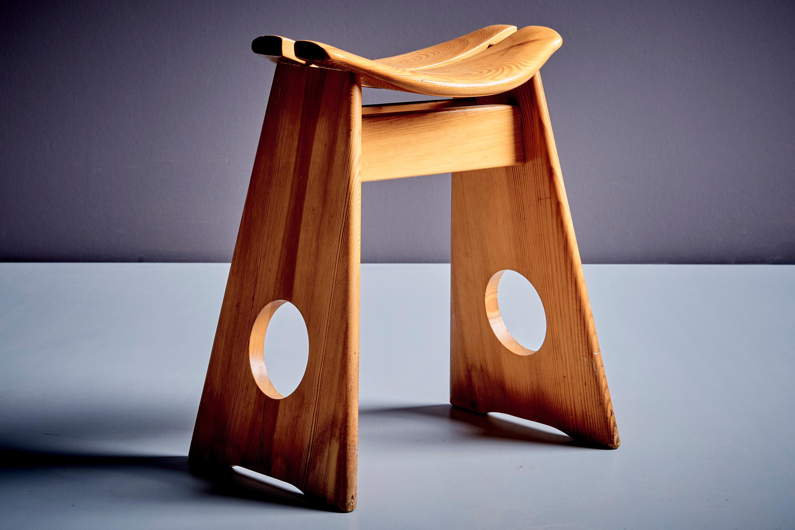 Mid-Century Modern Pair of Stools by Gilbert Marklund for Furusnickarn AB For Sale