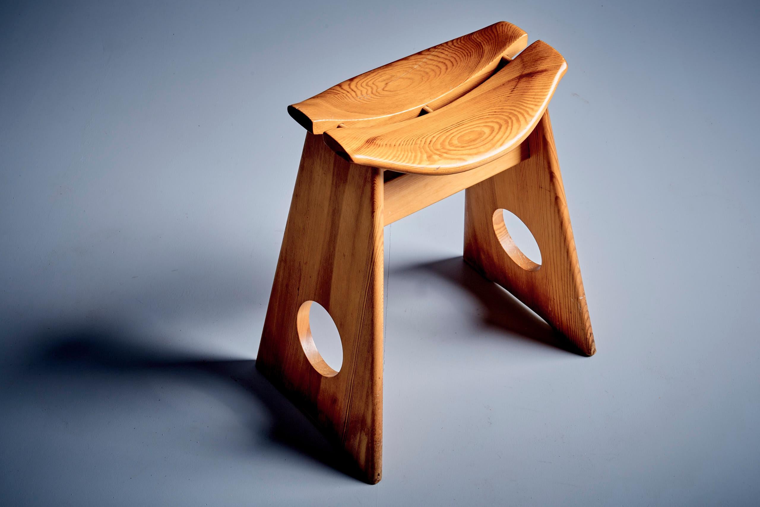 Swedish Pair of Stools by Gilbert Marklund for Furusnickarn AB For Sale