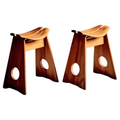 Pair of Stools by Gilbert Marklund for Furusnickarn AB