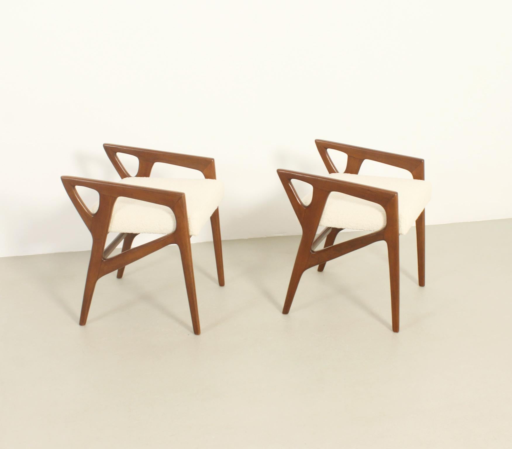 Pair of Stools by Gio Ponti for Cassina, Italy, 1953 For Sale 5