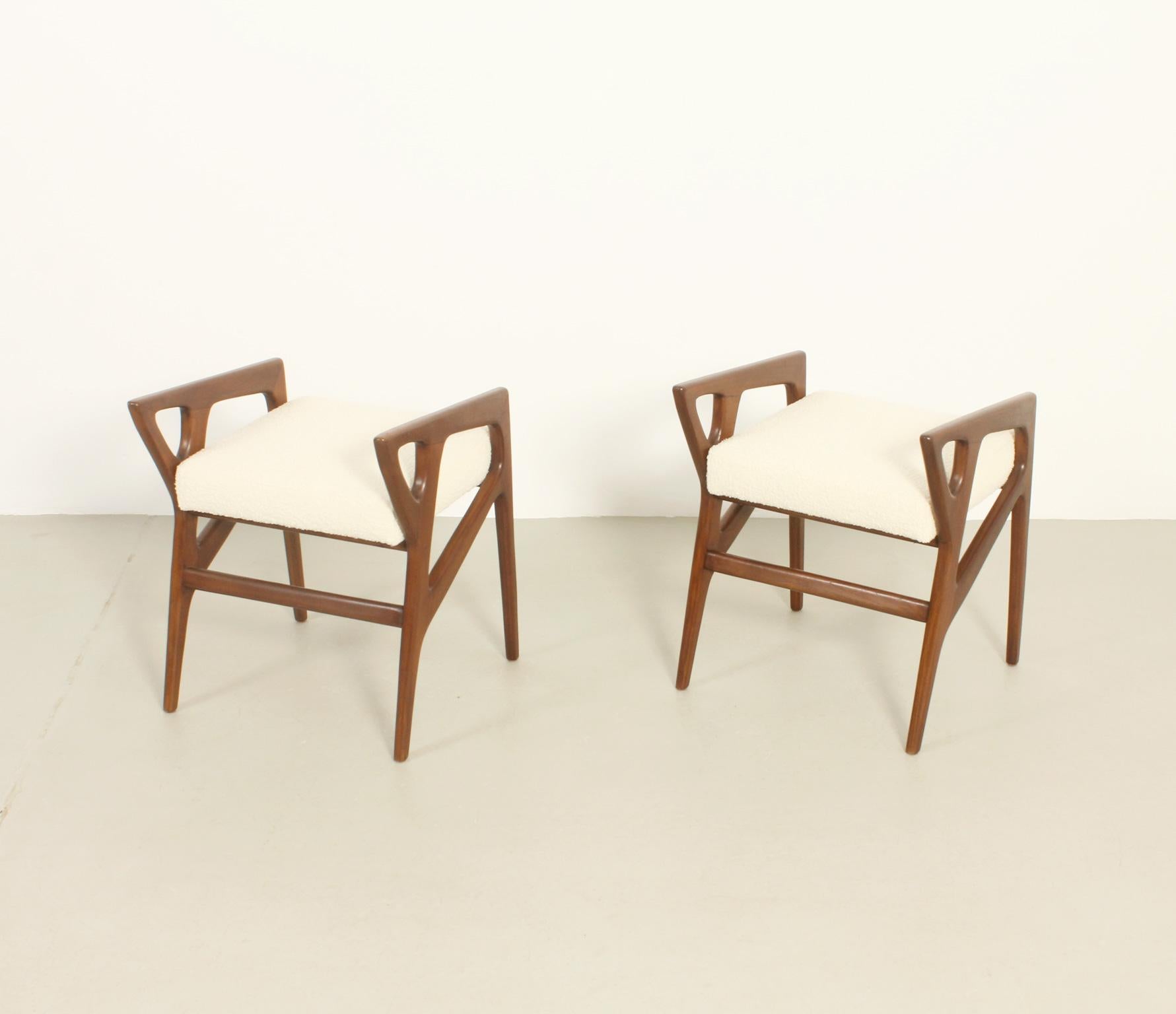 Pair of Stools by Gio Ponti for Cassina, Italy, 1953 For Sale 6