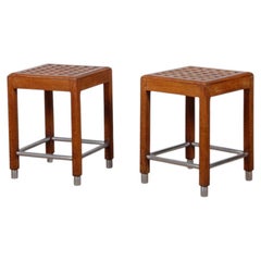 Pair of stools by Hippolyte Thomasson, circa 1940