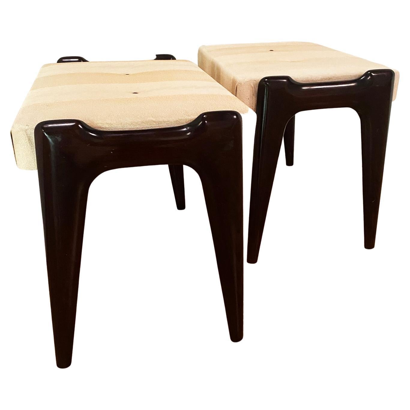 Pair of stools by Ico Parisi for Cantù Italy For Sale