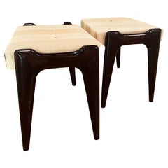 Vintage Pair of stools by Ico Parisi for Cantù Italy