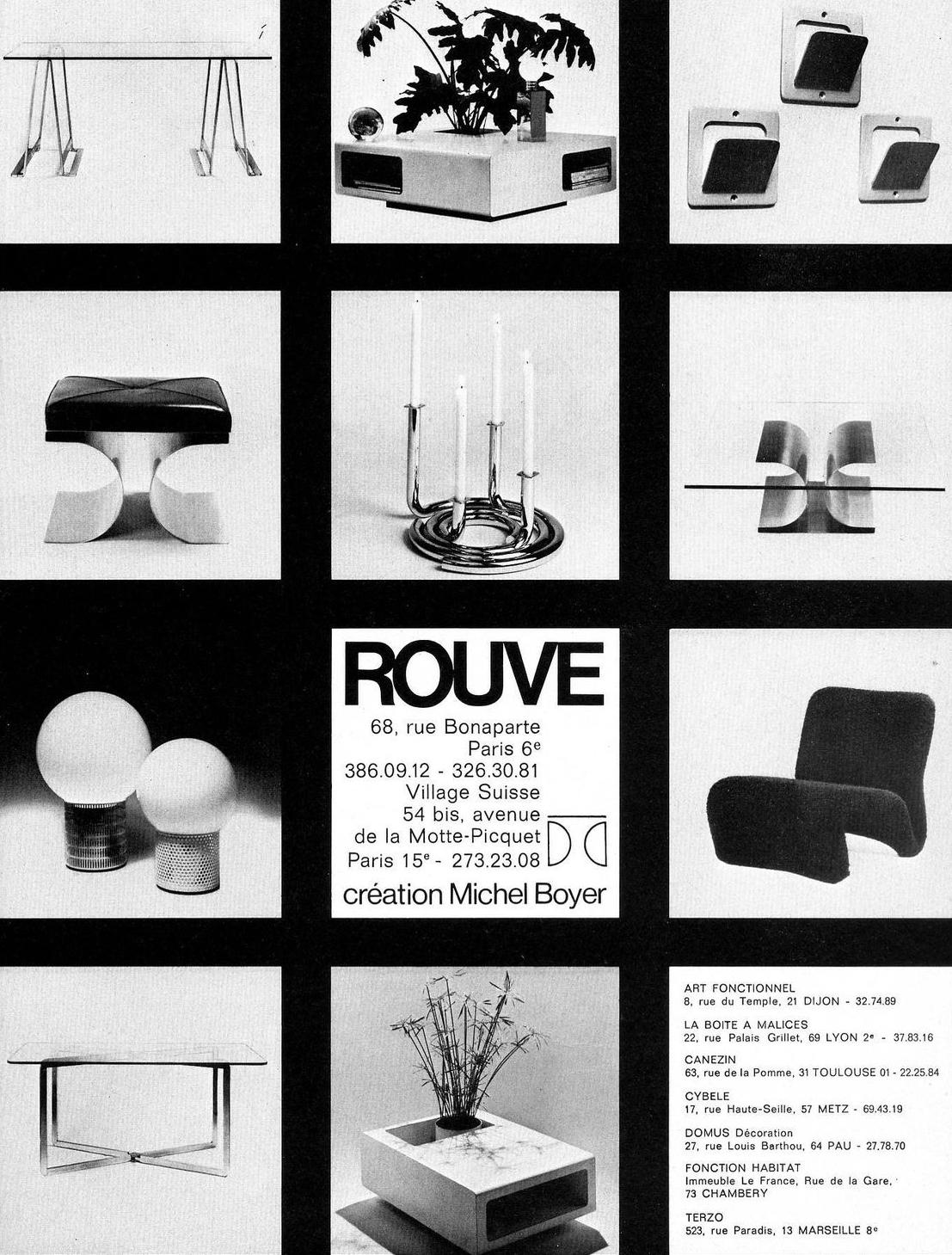 Pair of stools by Michel Boyer  6