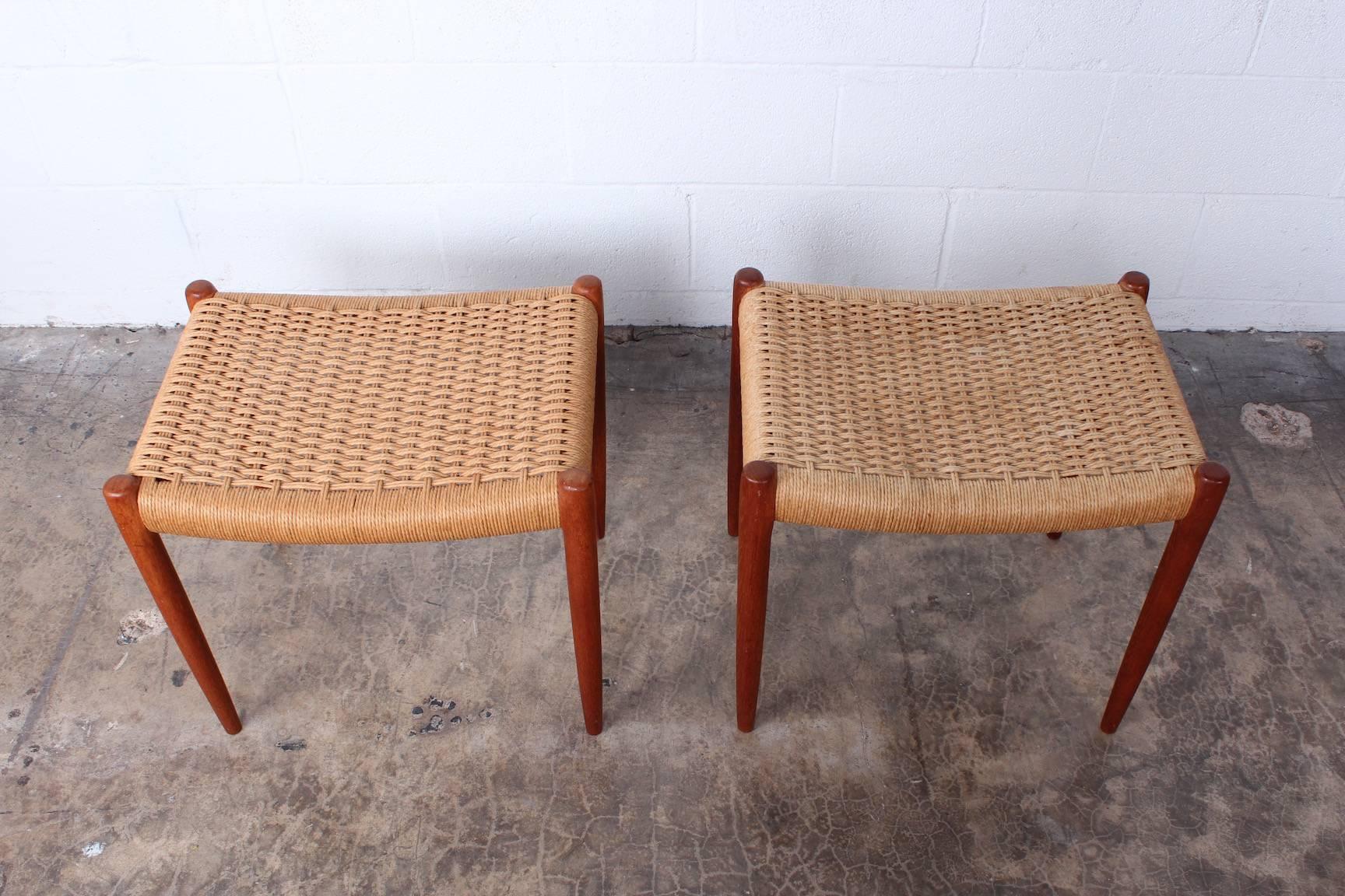 Pair of Stools by Niels O. Møller 1