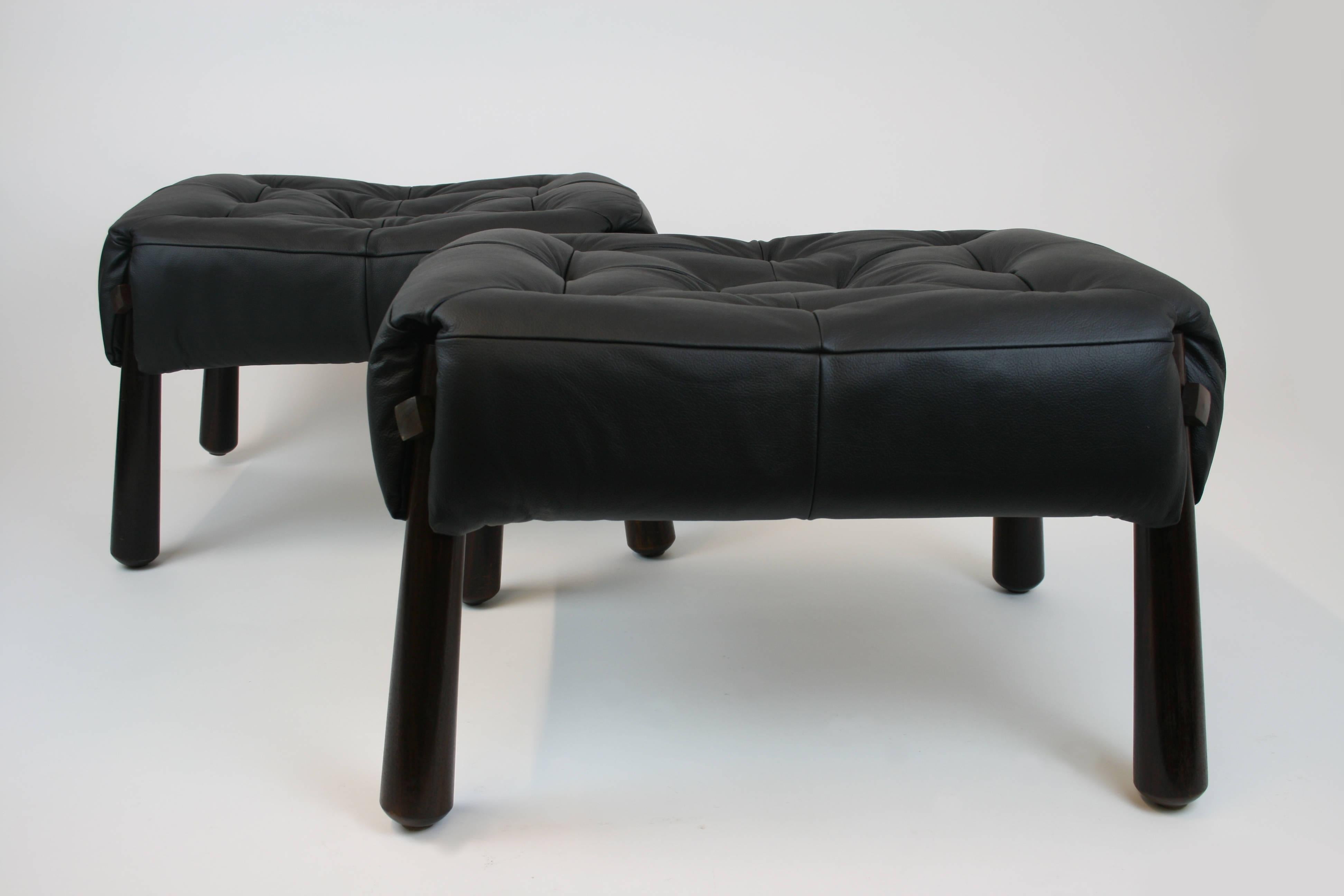 Brazilian Pair of Stools by Percival Lafer