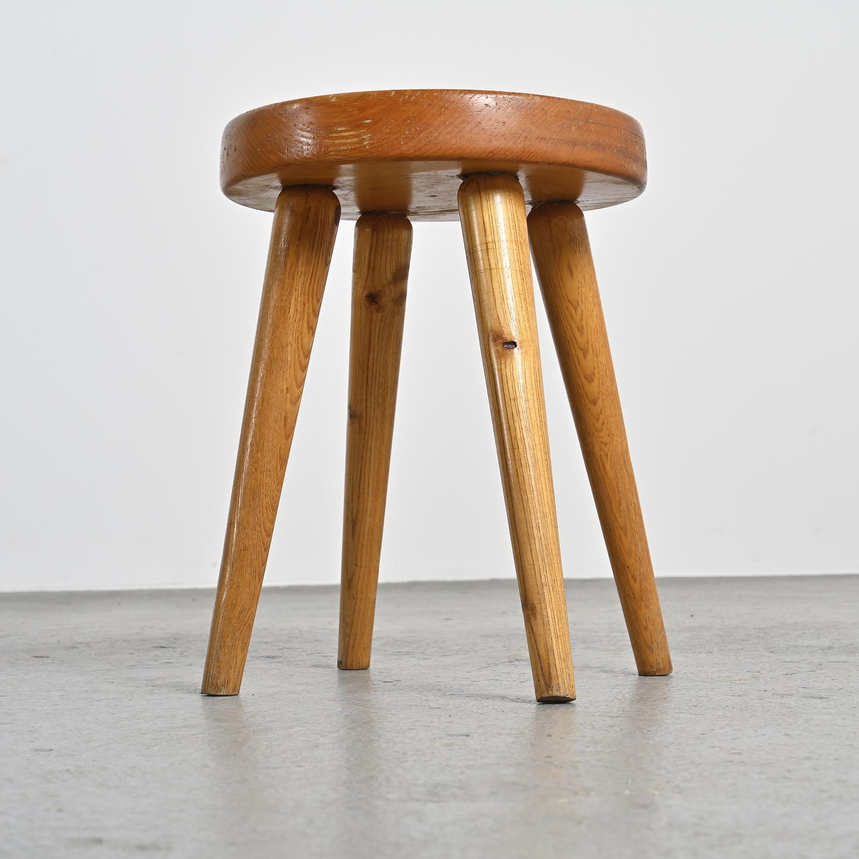 Pair of Stools by René Martin, Méribel circa 1965 For Sale 5