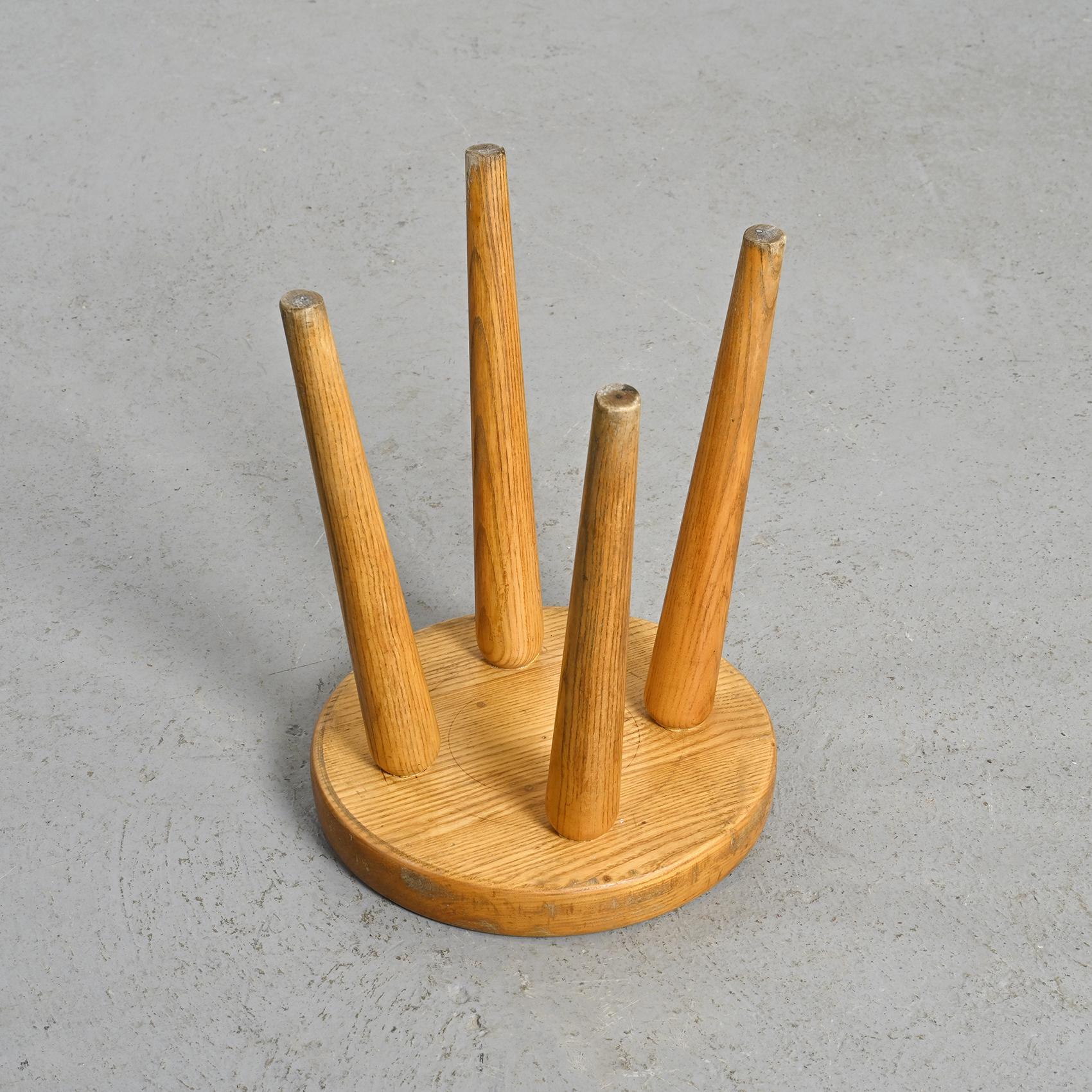 20th Century Pair of Stools by René Martin, Méribel circa 1965