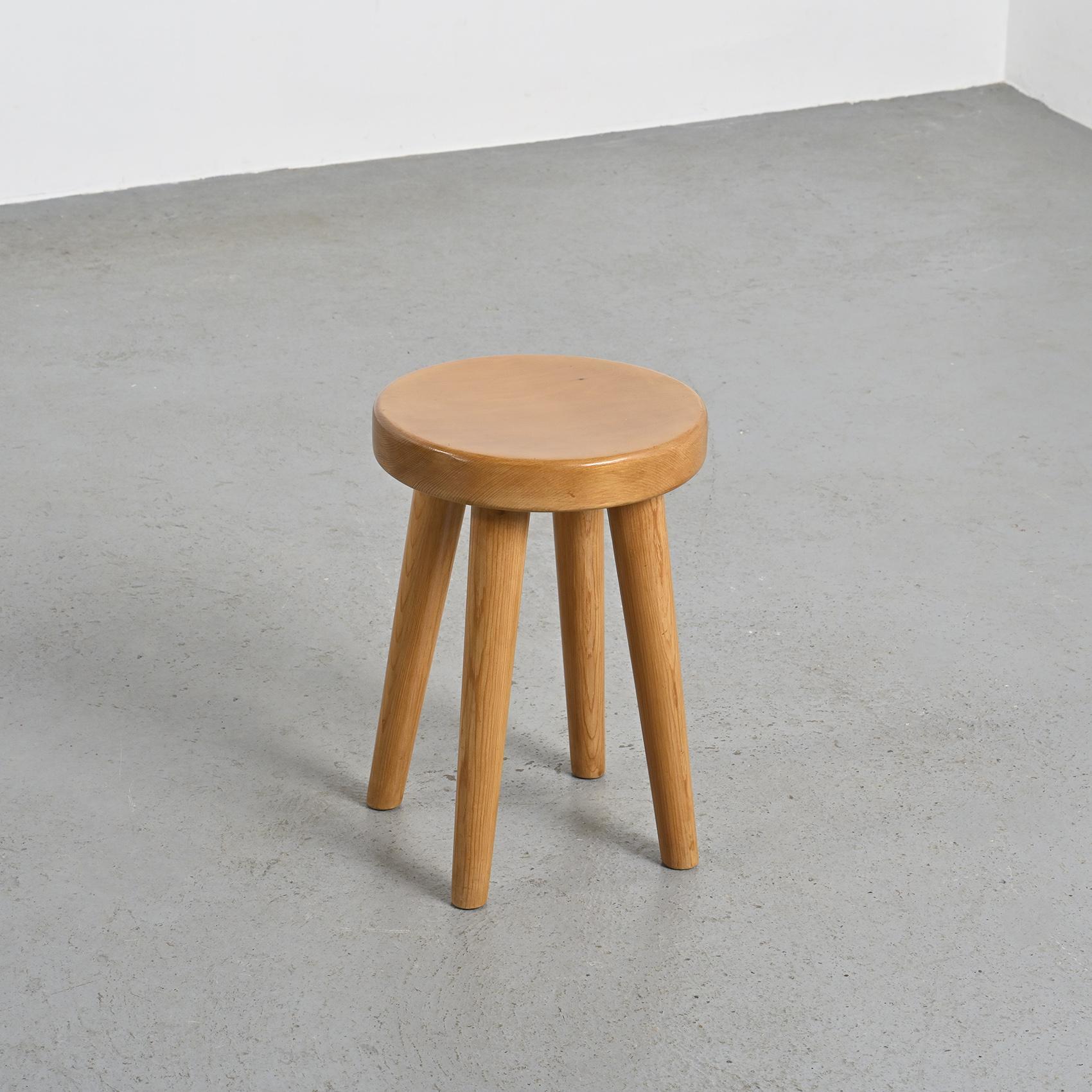 Pair of Stools by René Martin, Méribel circa 1965 For Sale 2