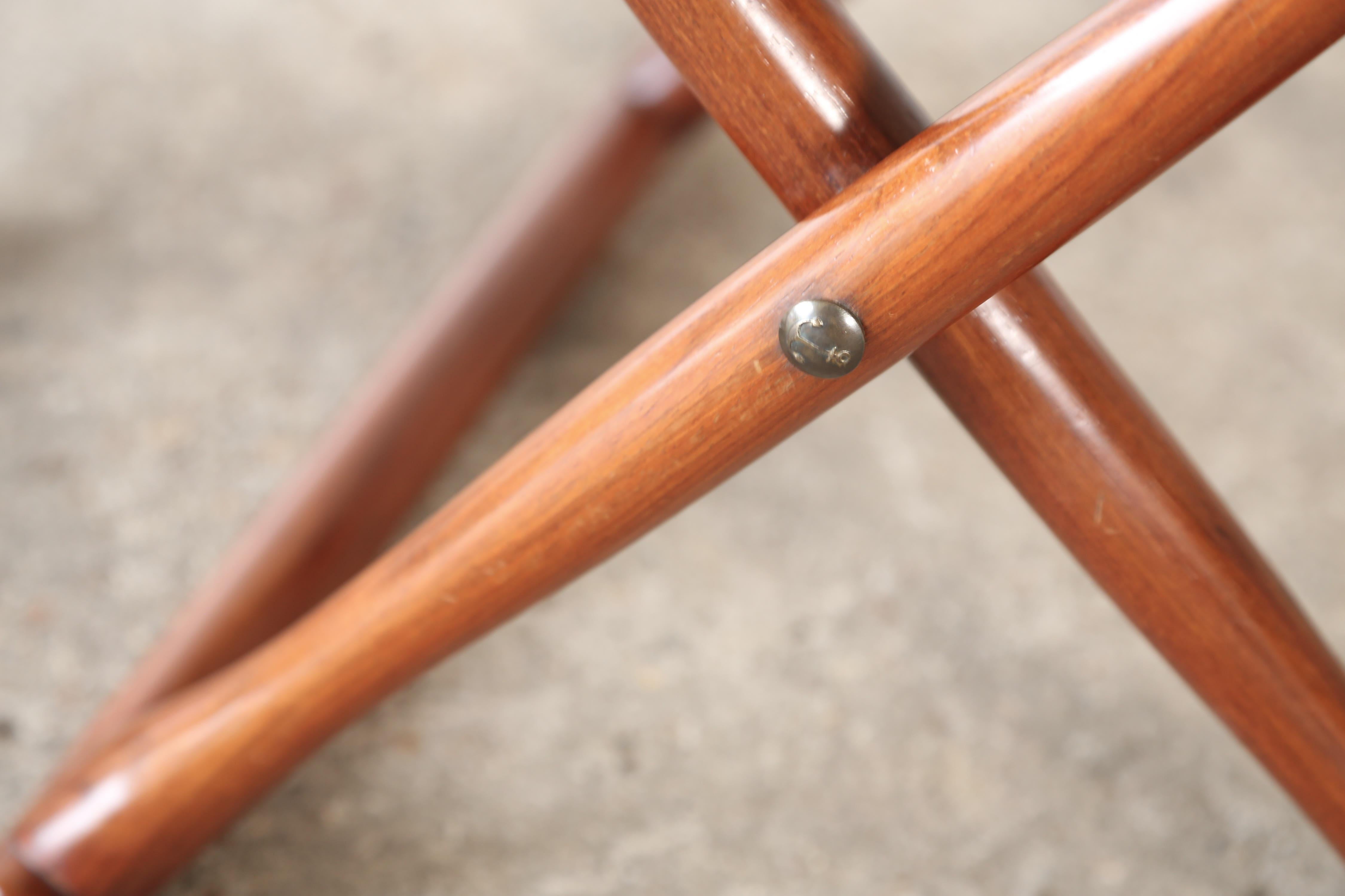 Pair of Stools, Denmark, 1960s/70s For Sale 3