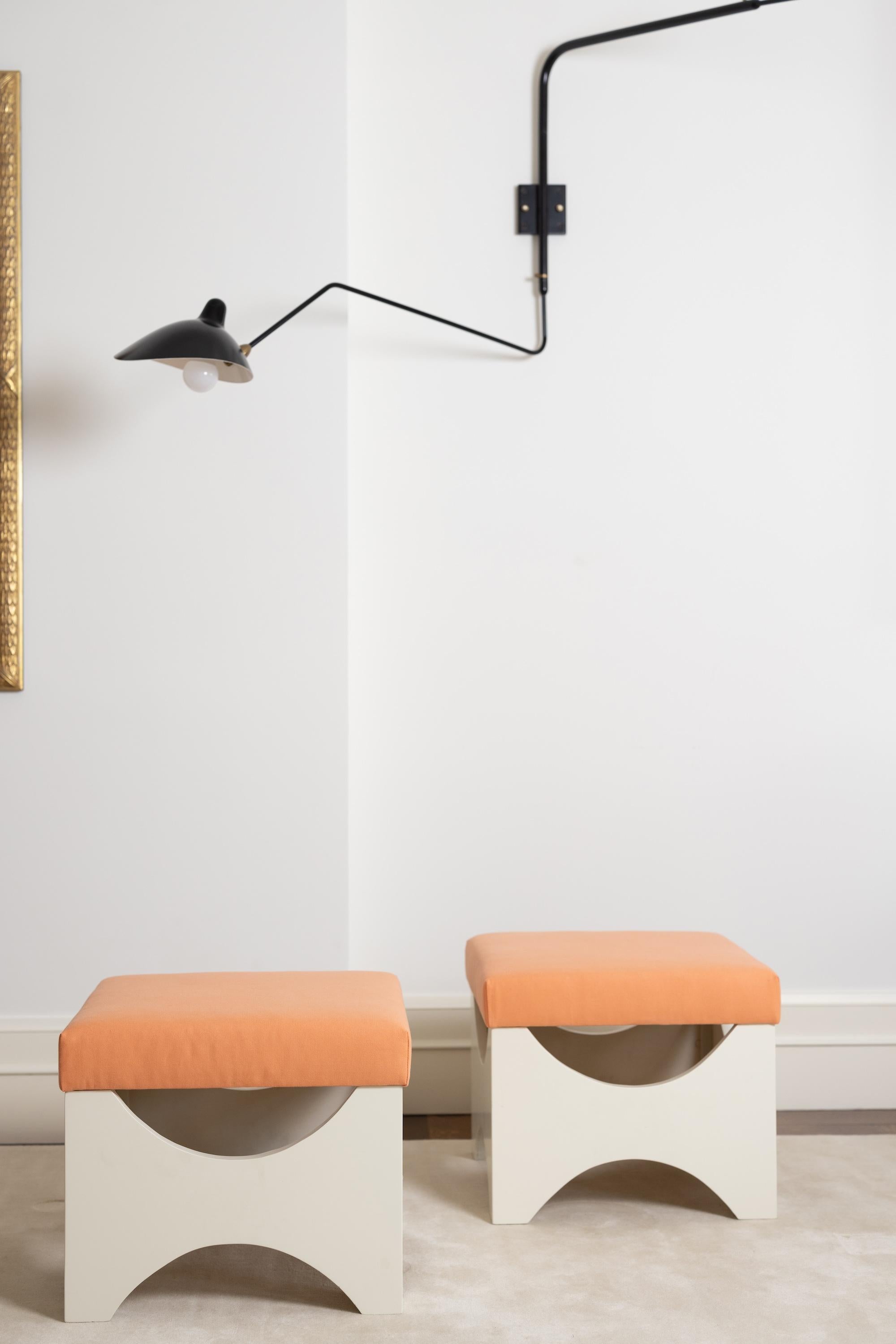 Pair of Stools, Ettore Sottsass, circa 1960s For Sale 2