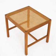 Pair of Stools in Oak and French Cane by Ditte Heath