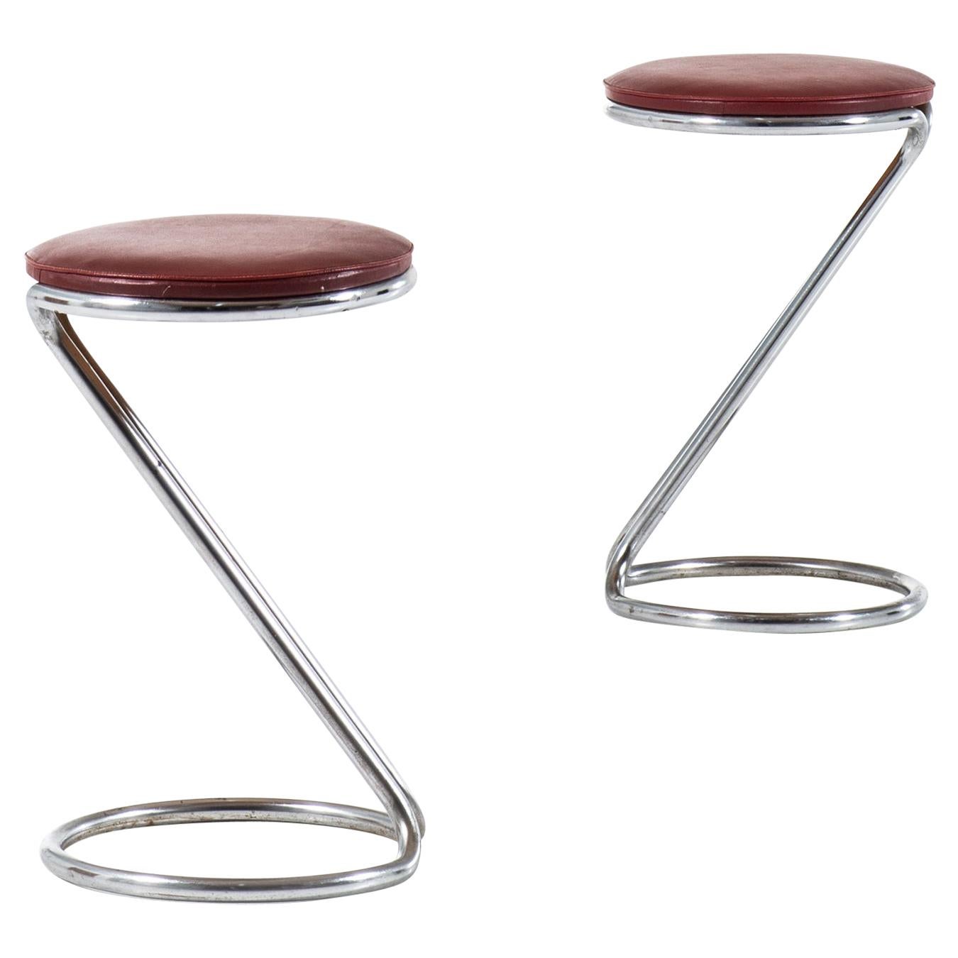 Pair of Stools in the Manner of Poul Henningsen Produced in Denmark