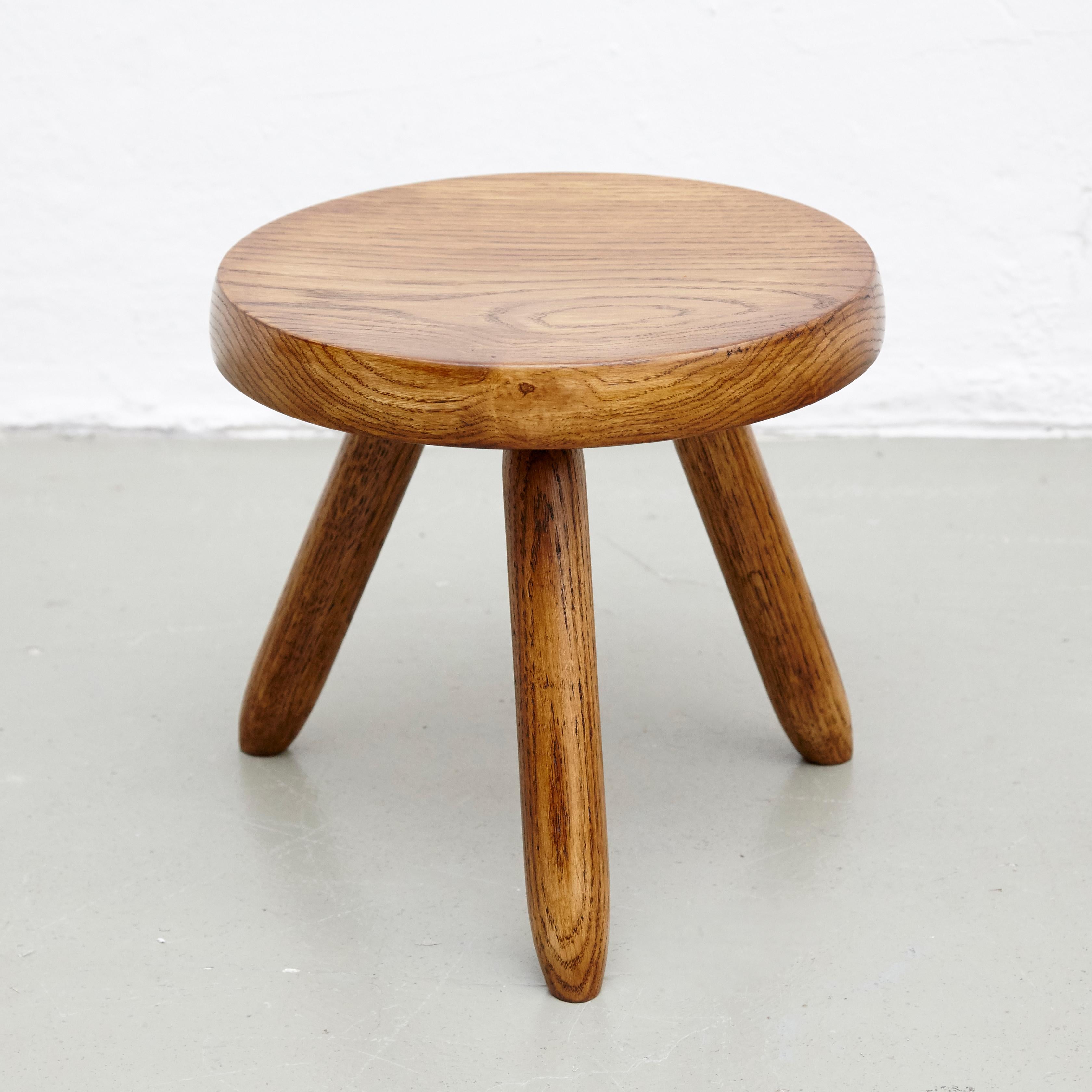 French Pair of Stools in the Style of Charlotte Perriand