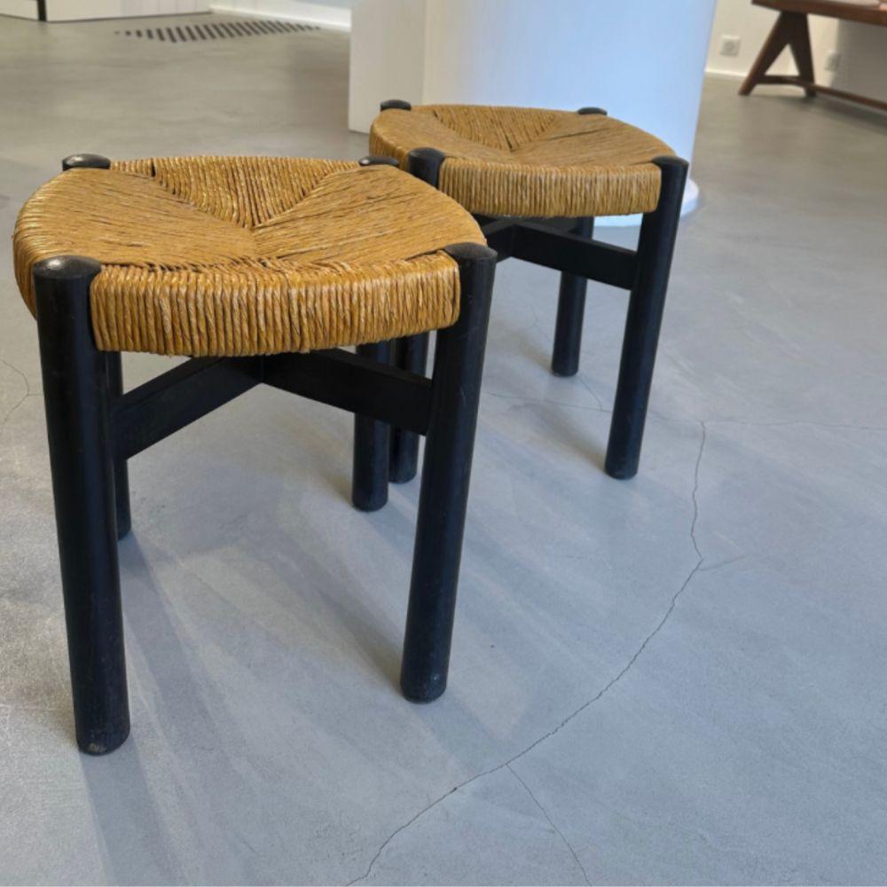 French Pair of stools - Les Arcs For Sale