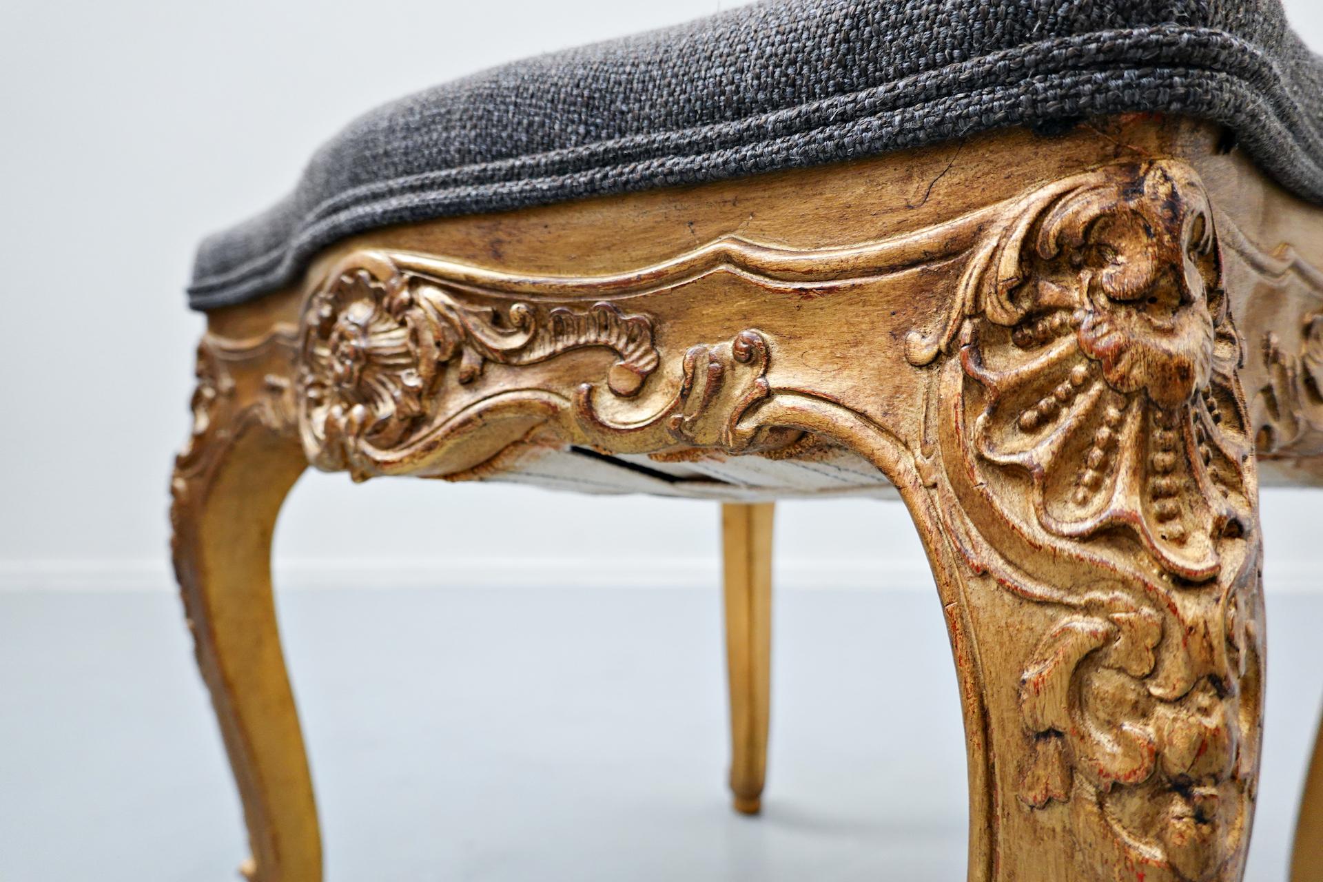 Pair of Stools, Louis XV Style, Belgium 3