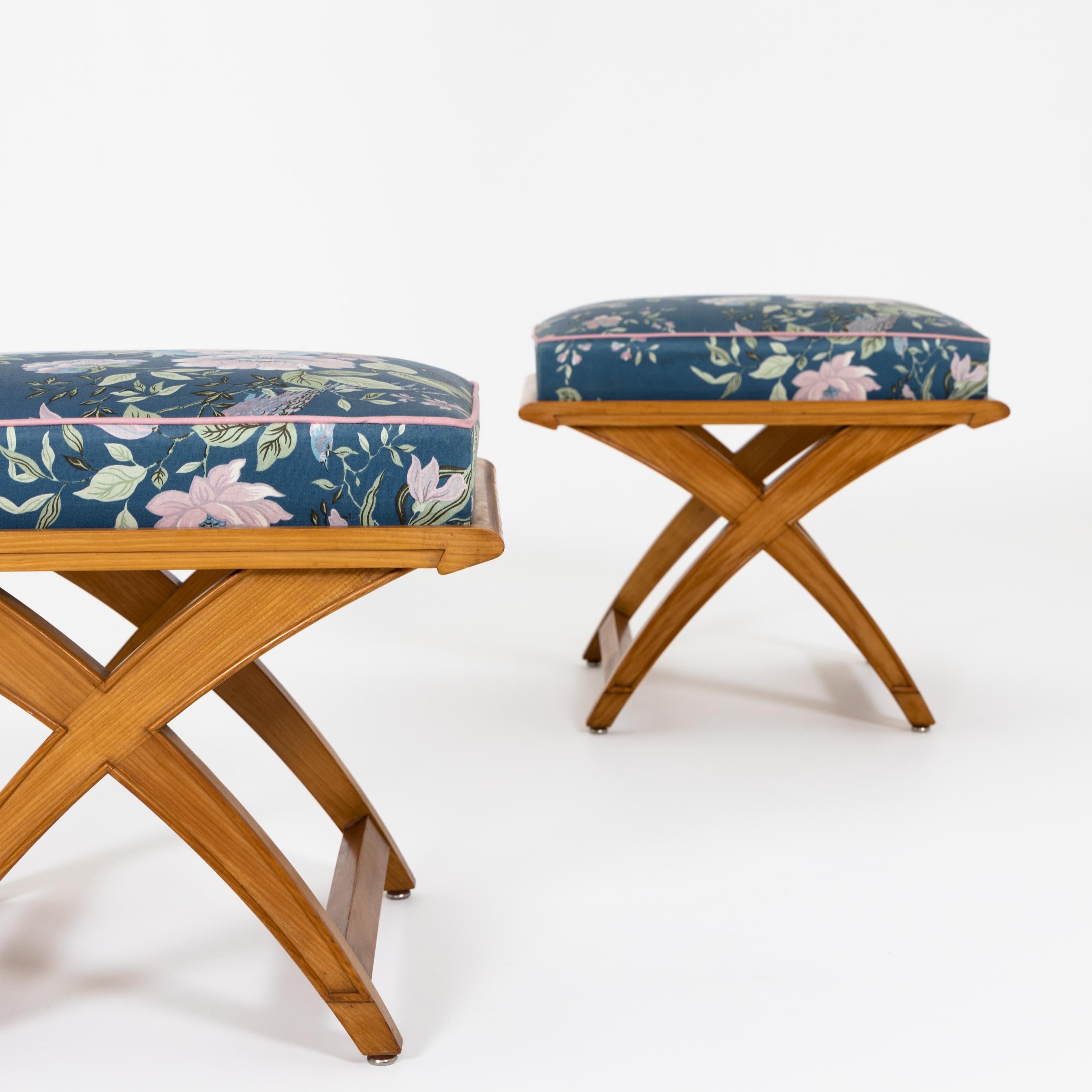 European Pair of Stools, Mid-20th Century