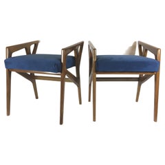 Pair of stools mod. “687”, design Gio Ponti, Cassina production, Italy 1950s