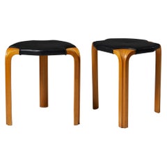 Pair of Stools, Model X602 Designed by Alvar Aalto, Finland, 1950’s