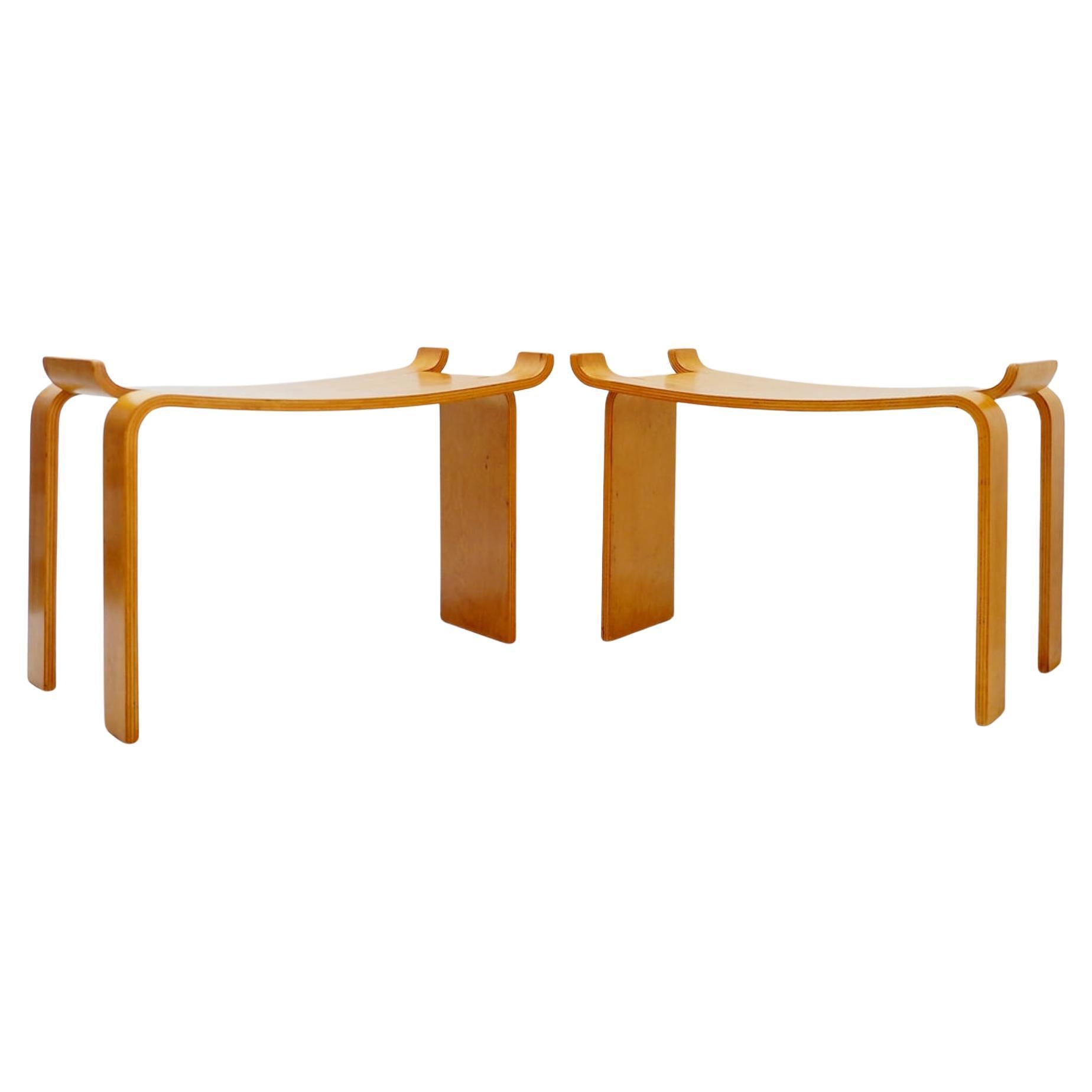 Pair of Stools ‘Museum’ by Sven Kai-Larsen for Ströms Möbler - Sweden 1963 For Sale