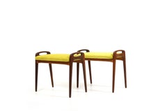 Pair of Stools / Piano Benches by Johannes Andersen for Uldum 1960s