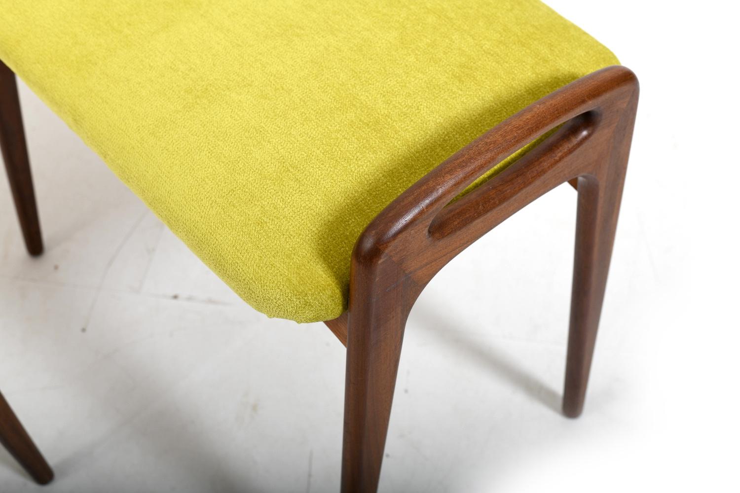 Danish Pair of Stools / Piano Benches by Johannes Andersen for Uldum 1960s