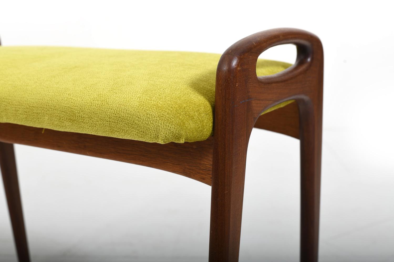 Pair of Stools / Piano Benches by Johannes Andersen for Uldum 1960s In Good Condition In Handewitt, DE
