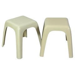 Pair of Stools ‘Small’ by Castiglioni Gaviraghi Lanza for Valenti Milano, 1980s